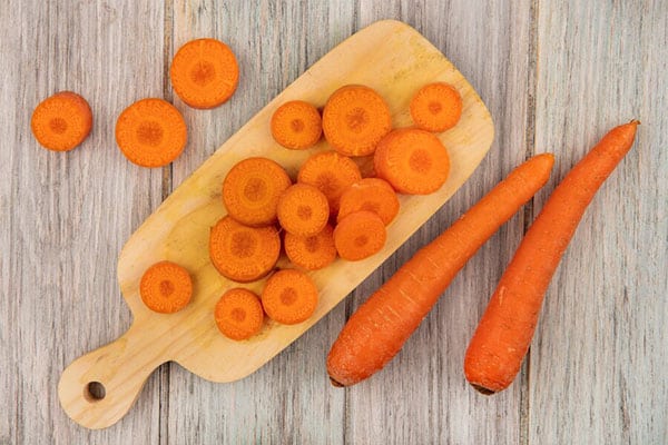 Eaten in large quantities, carrots can turn your skin orange