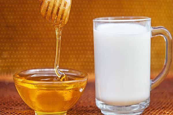 Honey, milk, and almond oil