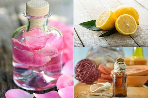  Lemon, rosewater, and glycerin