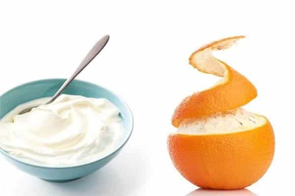 Use curd with dried orange peel as a combination