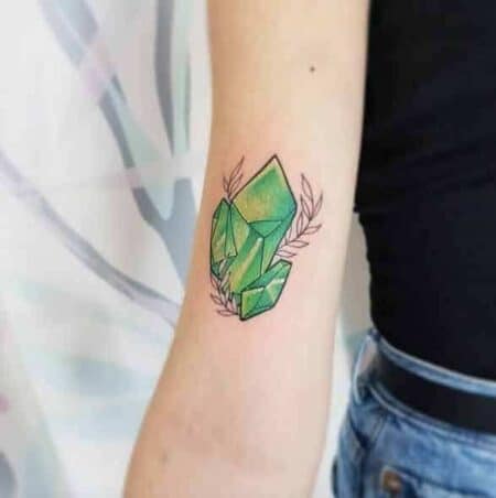 Crystal Emerald Tattoo Design