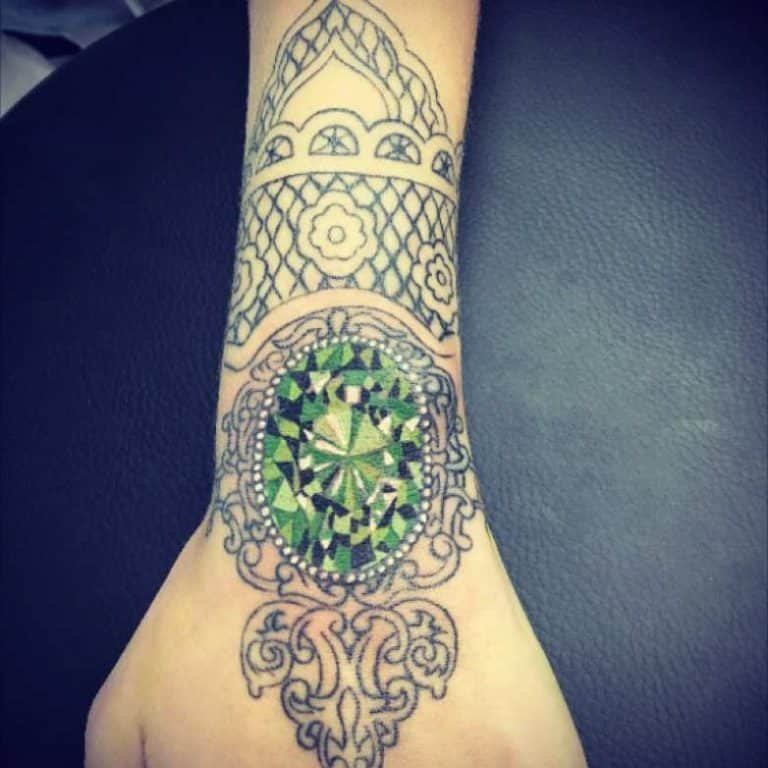 Emerald Tattoo Design With Heena Design