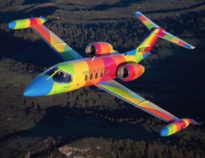 The Rainbow Make-A-Wish Jet