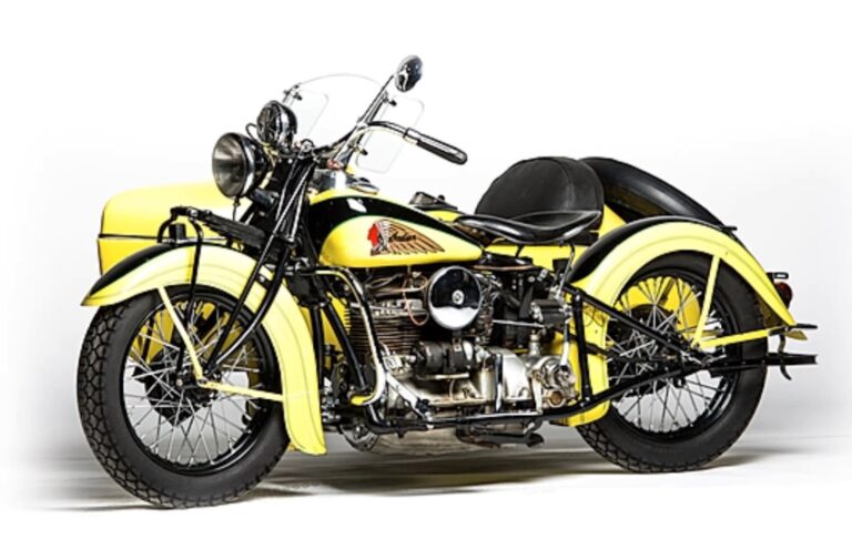 1939 Indian Four With Sidecar